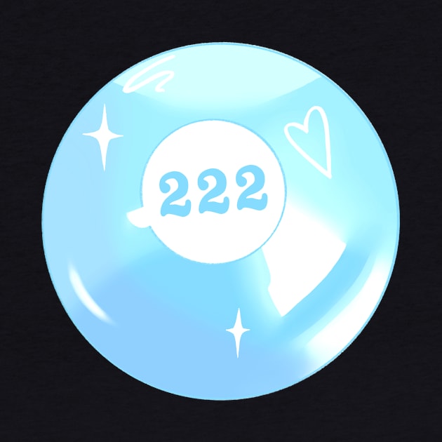 222 Angel Number Pool Ball by novembersgirl